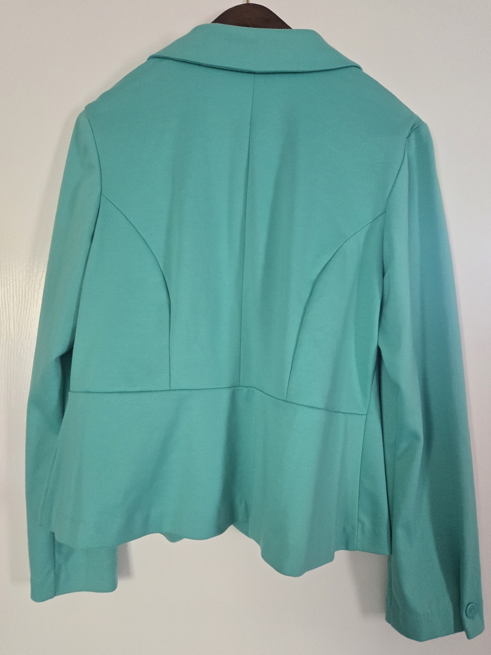 Metaphor Teal Double-Button Tailored Blazer - Picture 3 of 7